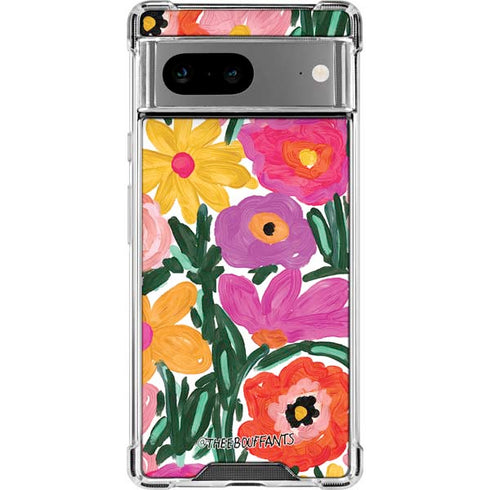 Bouffants and Broken Hearts Painterly Garden Google Pixel 8a Clear Case